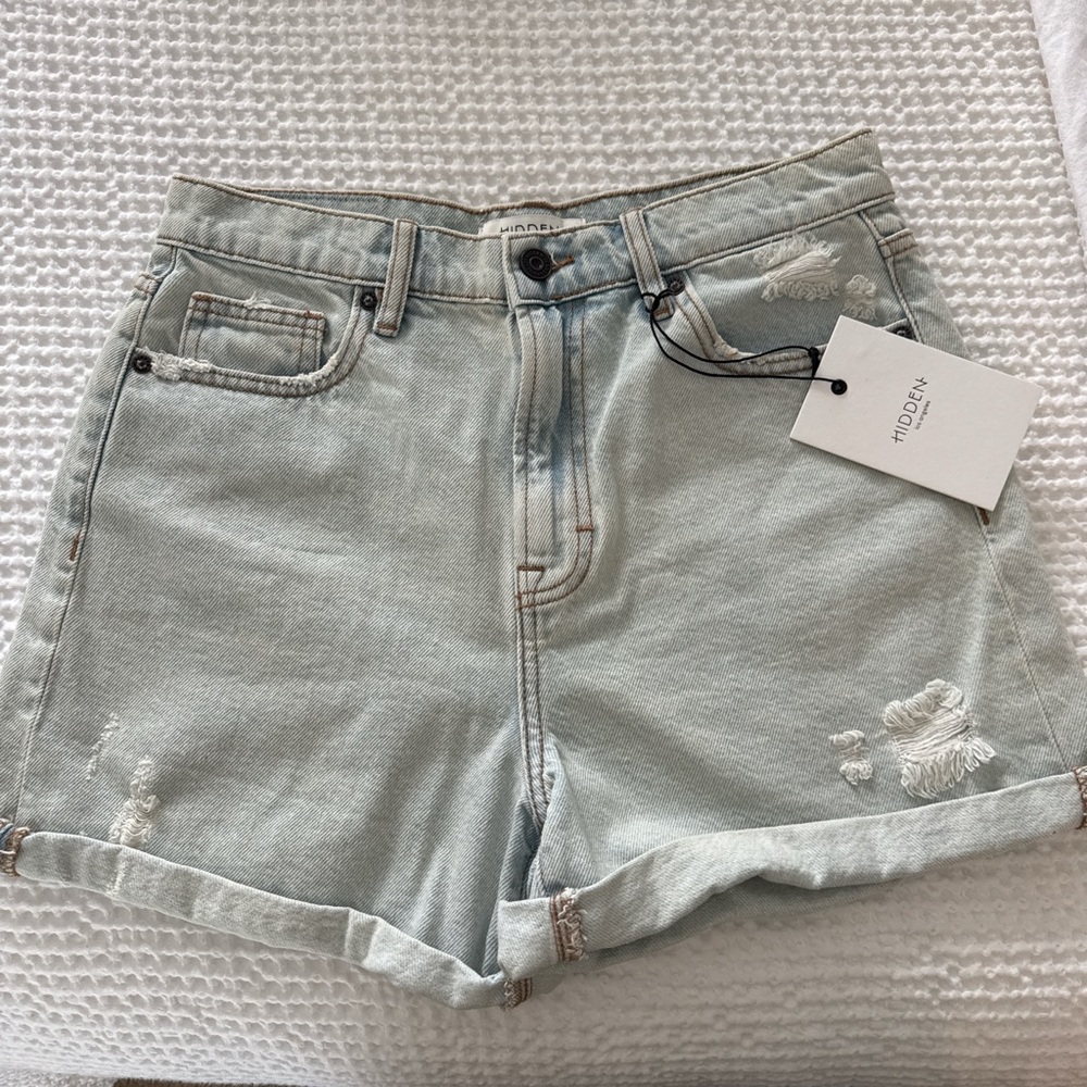 HIDDEN Sofie high waist mom shorts